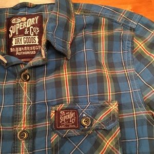 Superdry Men’s Plaid Flannel Shirt - Size Small